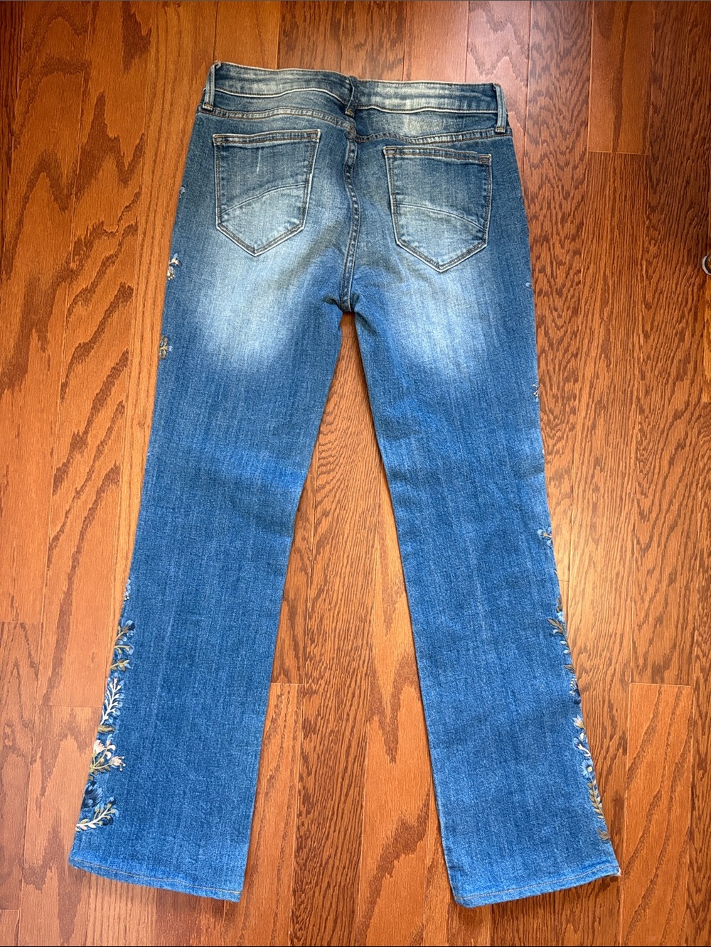 Driftwood Kelly Bootcut Jeans Floral Embroidery Boho - Picture 7 of 10